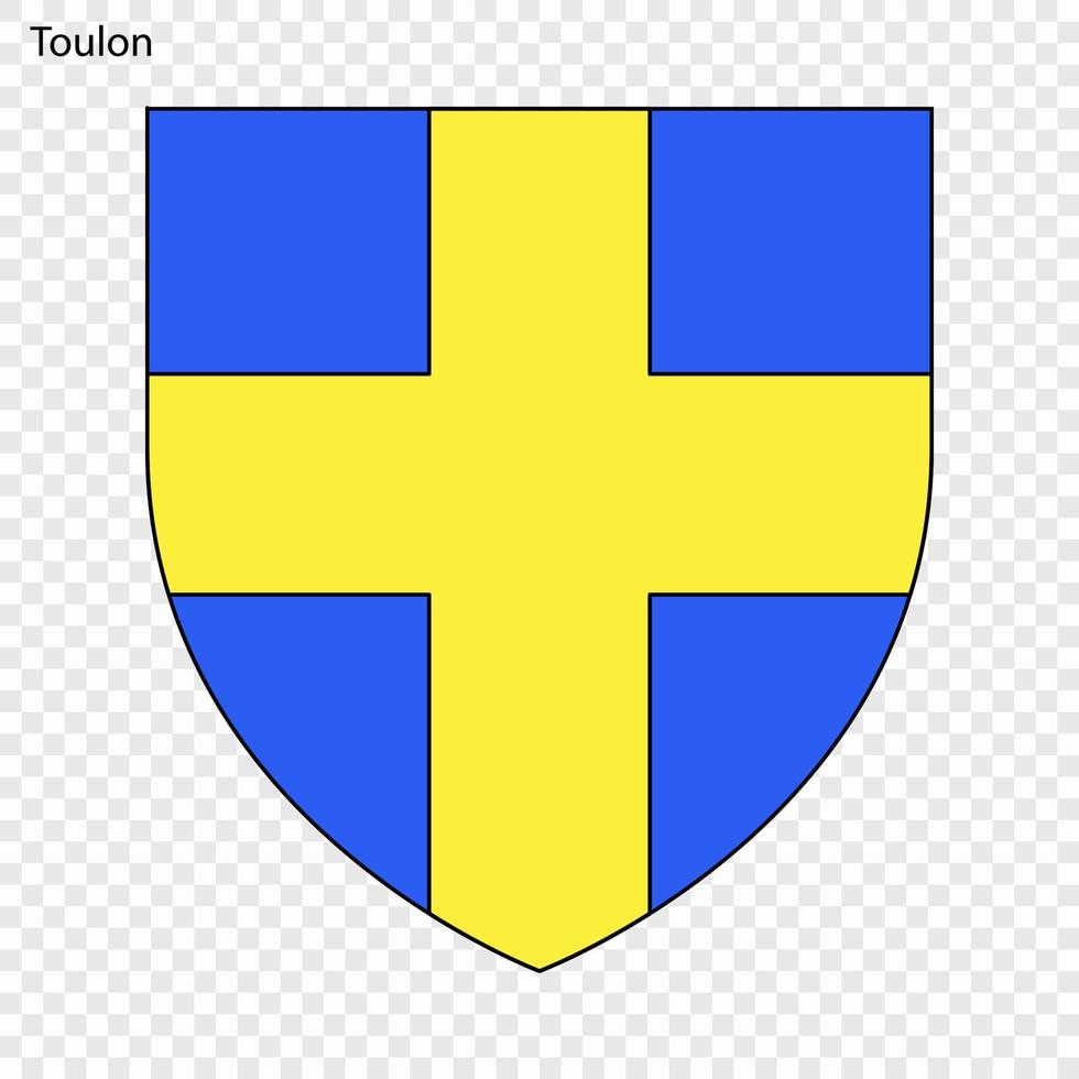 Emblem of Toulon vector