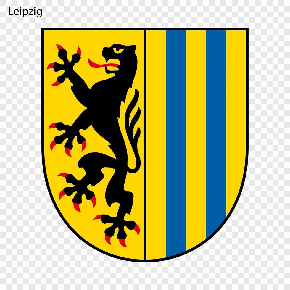 Emblem of Leipzig vector