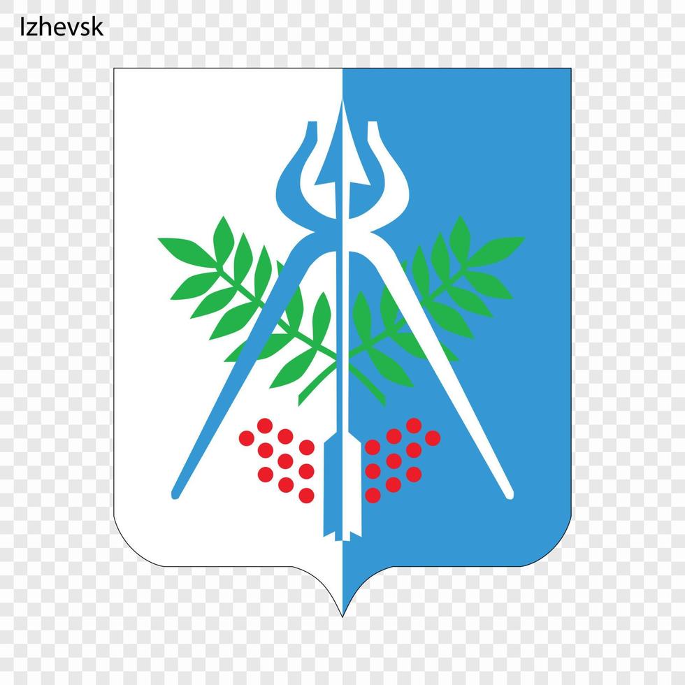 Emblem of Izhevsk. Vector illustration