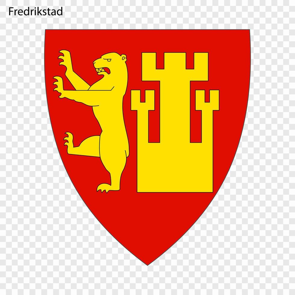 emblema de ciudad de Noruega vector