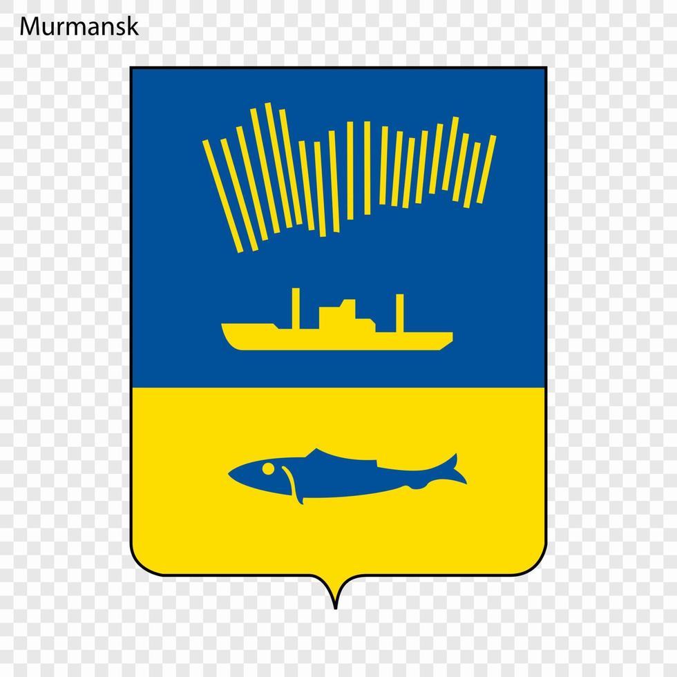 emblema de murmansk vector