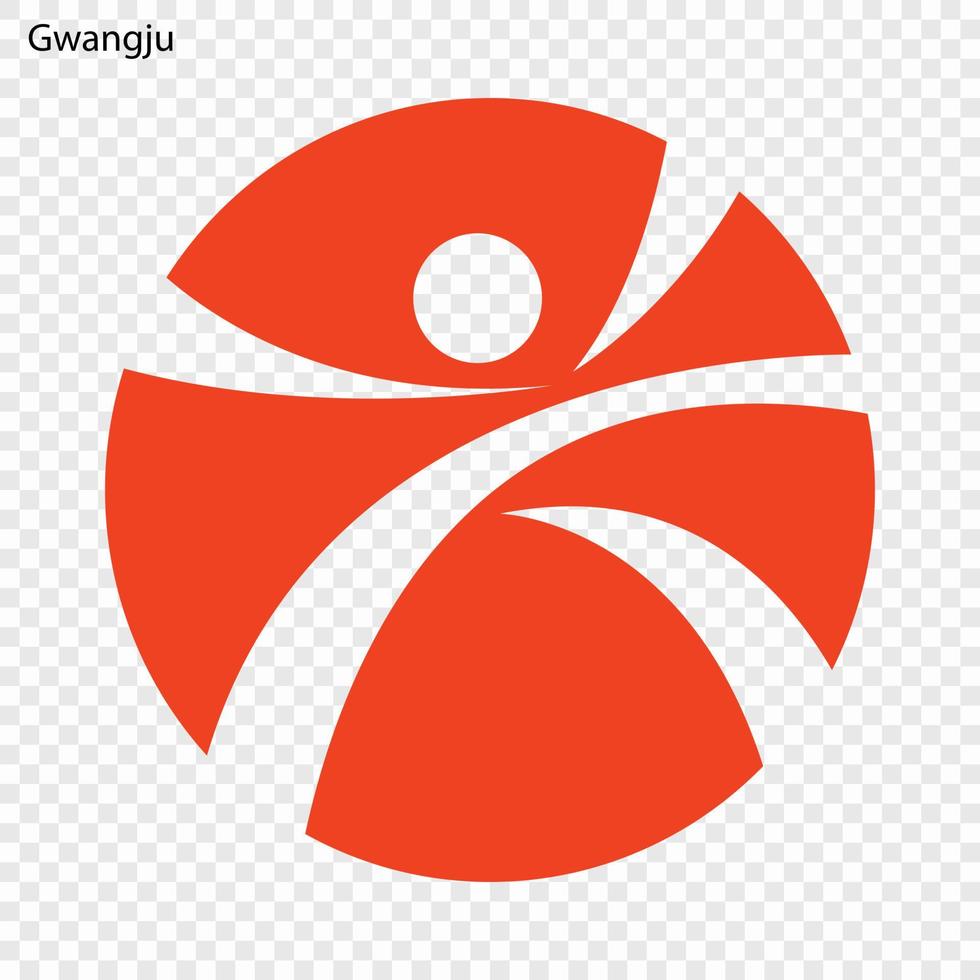 Emblem of Gwangju vector