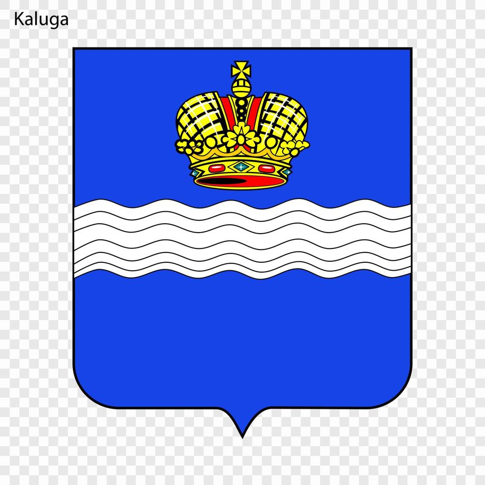 Emblem of Kaluga vector