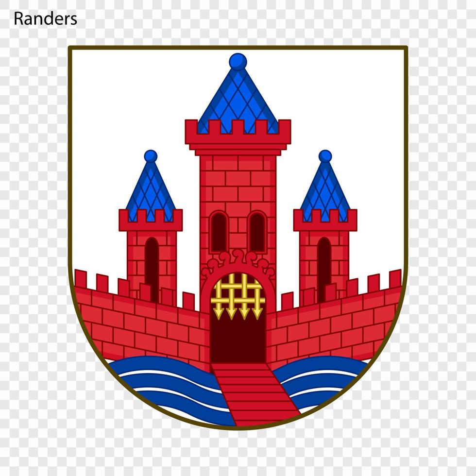 Emblem of City of Denmark vector