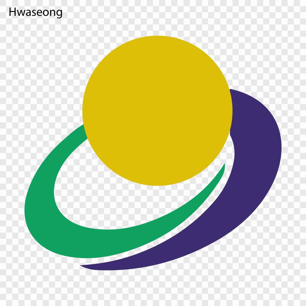 Emblem of Hwaseong vector