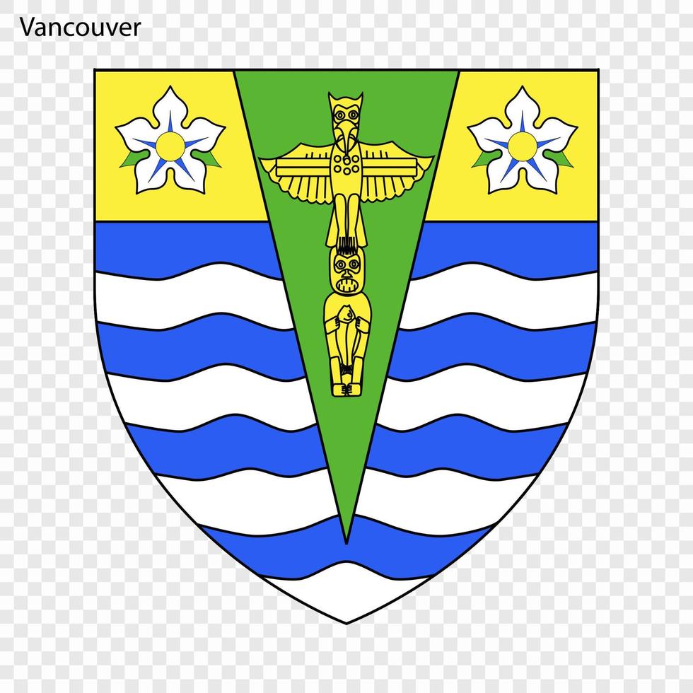 Emblem of Vancouver. vector