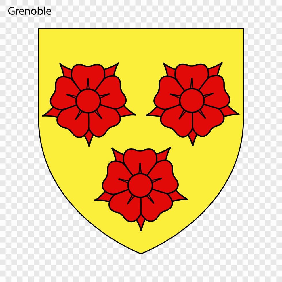 Emblem of Grenoble vector