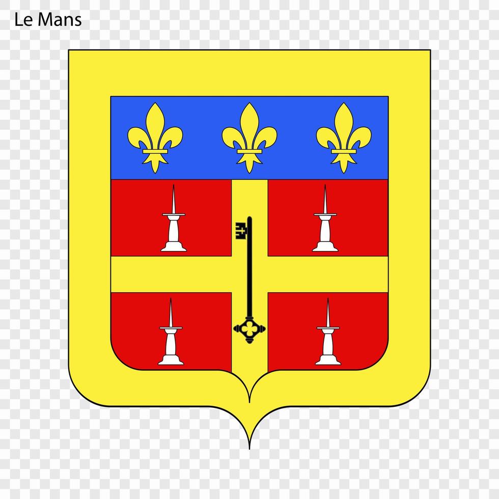 Emblem of Le Mans vector