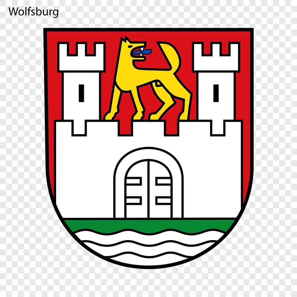 emblema de ciudad de Alemania vector