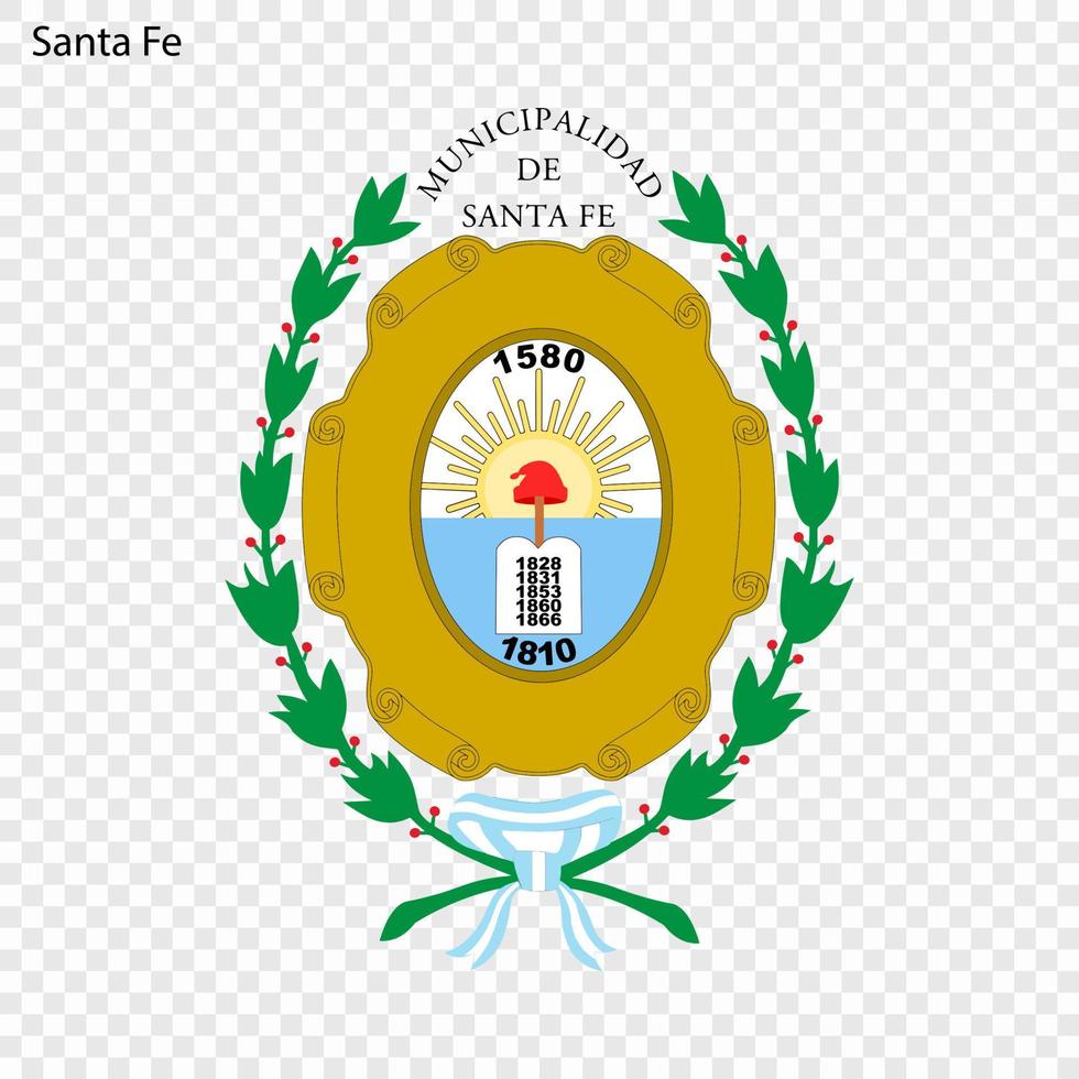 Emblem City of Argentina. Vector illustration