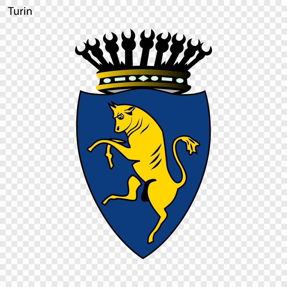 Emblem of Turin vector