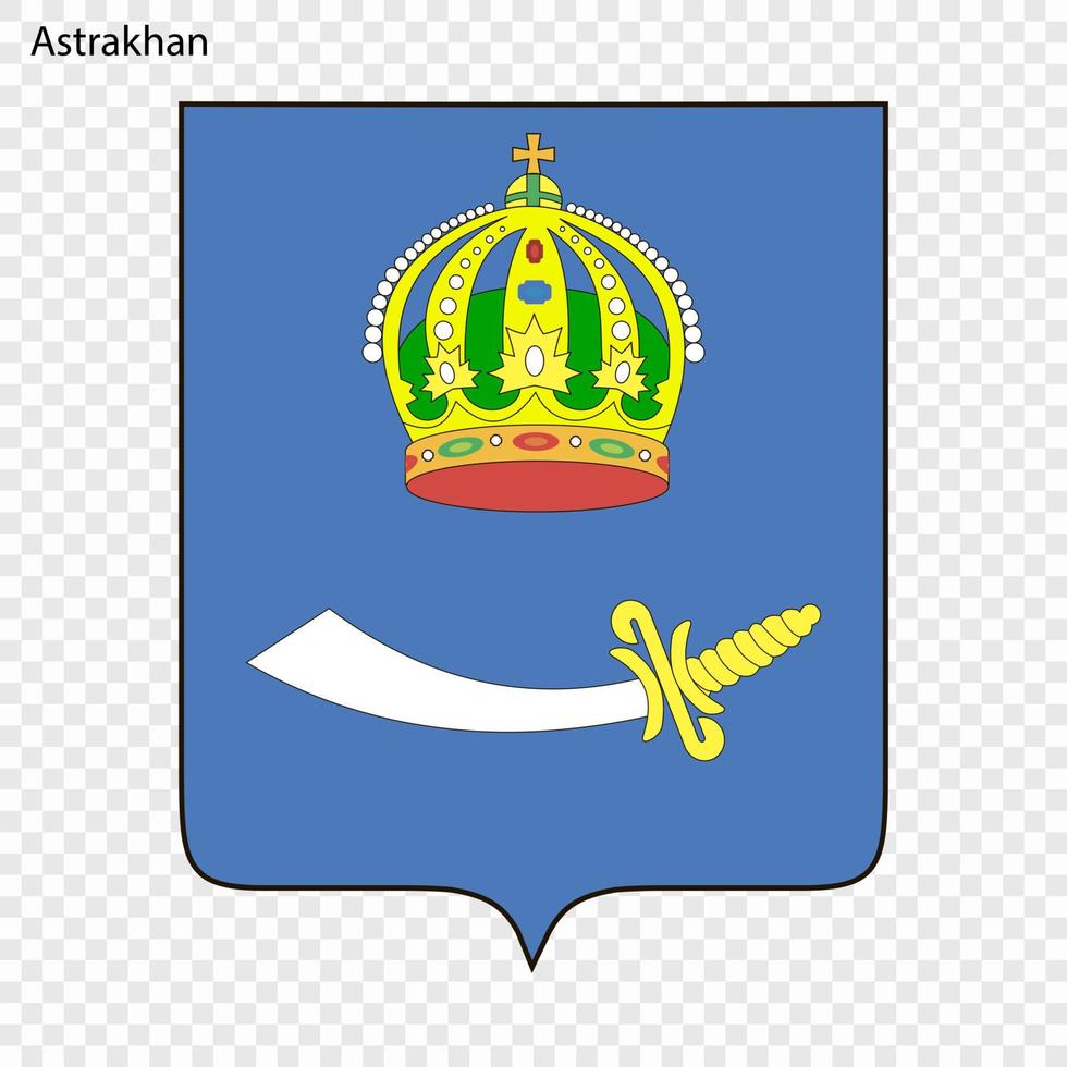 Emblem of Astrakhan vector