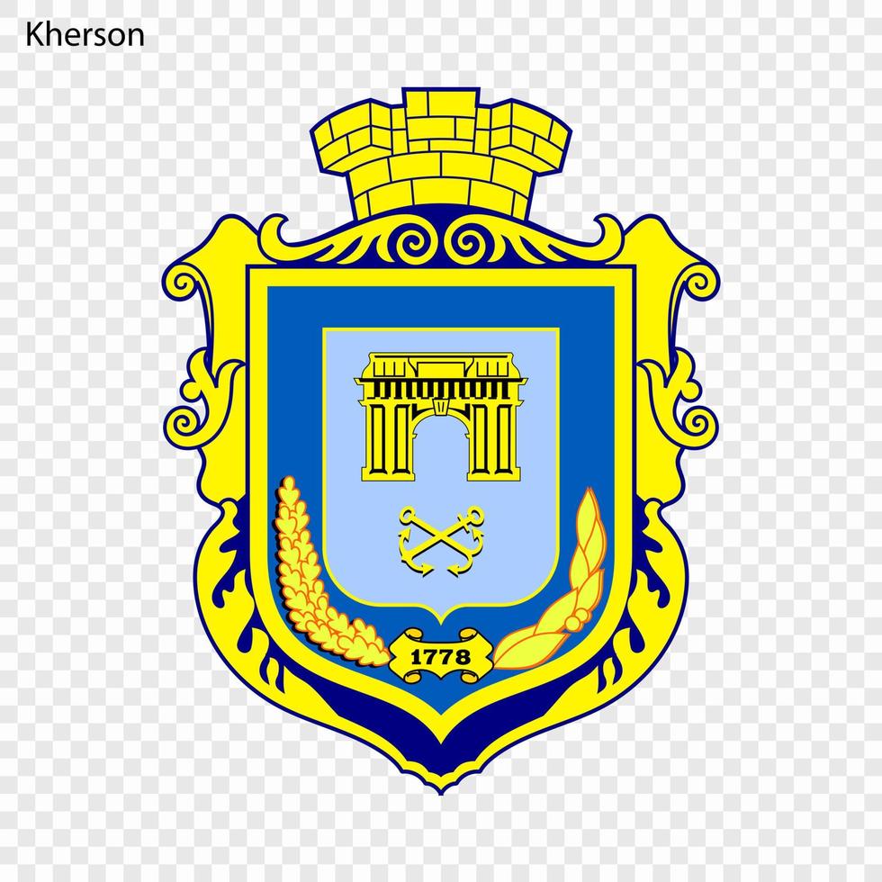 emblema de ciudad de Ucrania vector