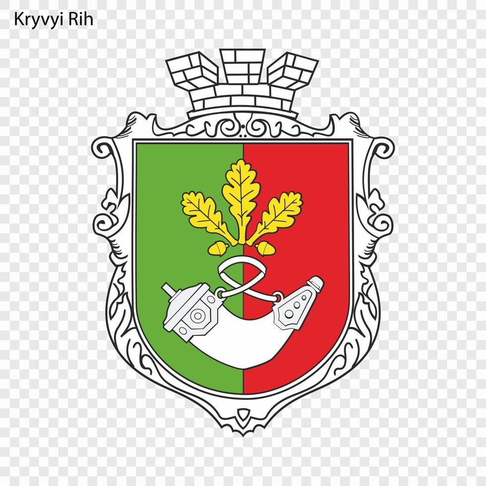 emblema de ciudad de Ucrania vector