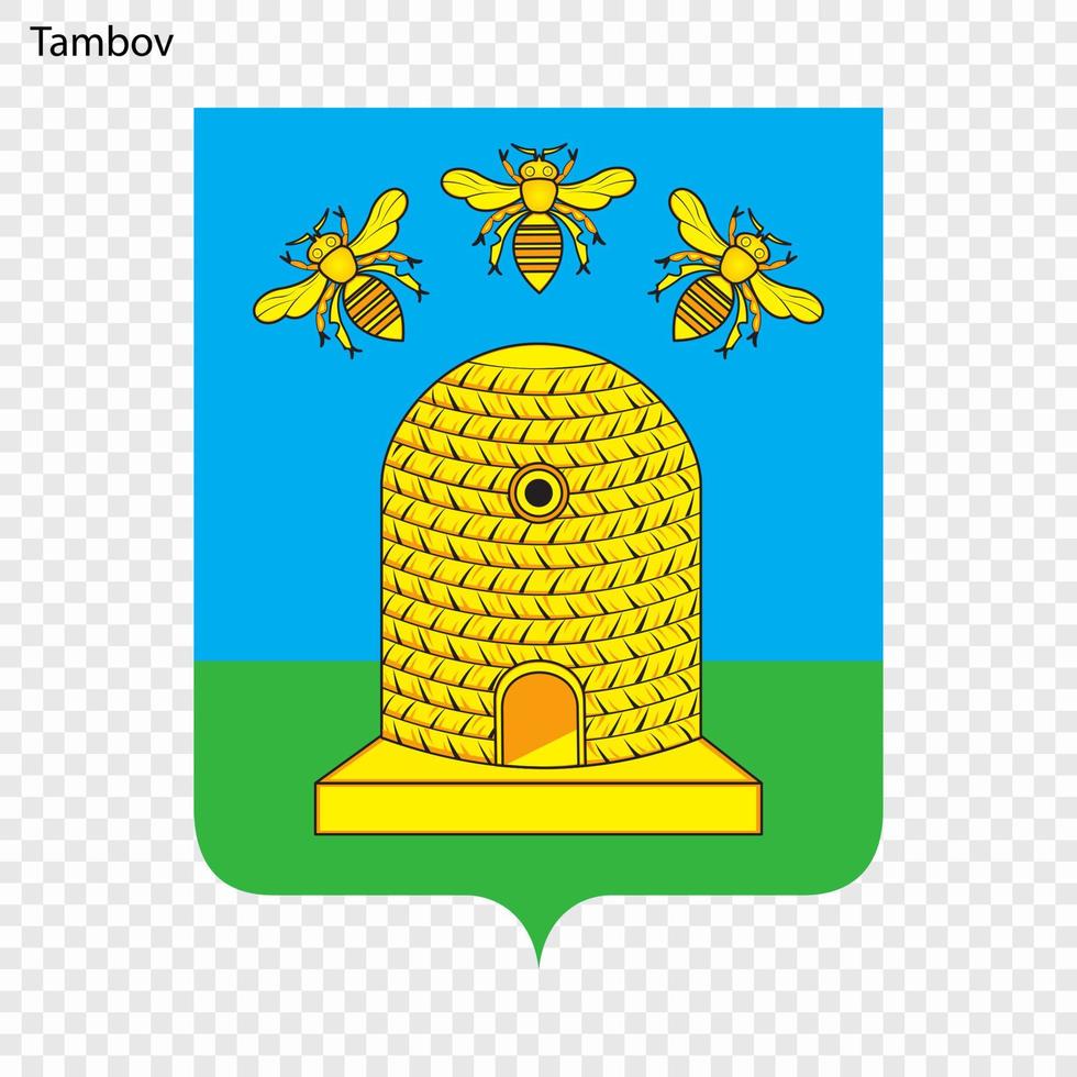 Emblem of Tambov. vector