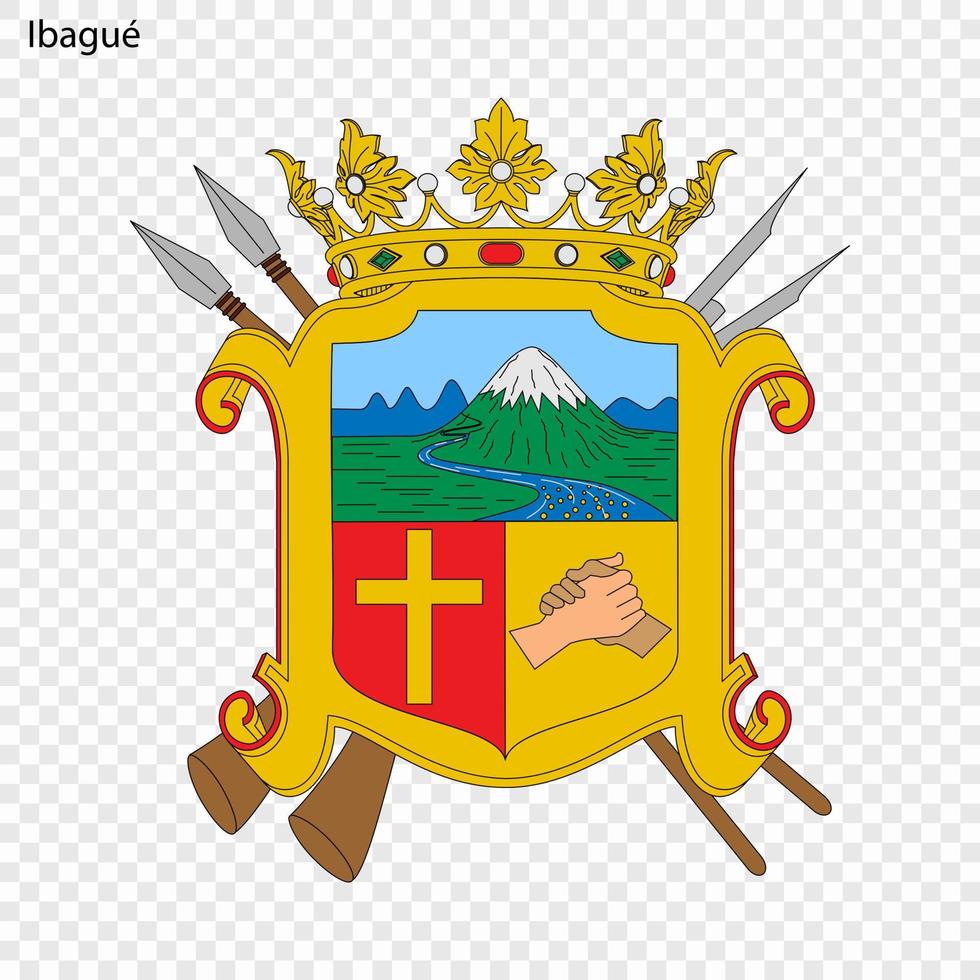 emblema ciudad de Colombia vector