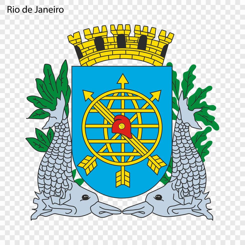 Emblem of Rio de Janeiro. vector