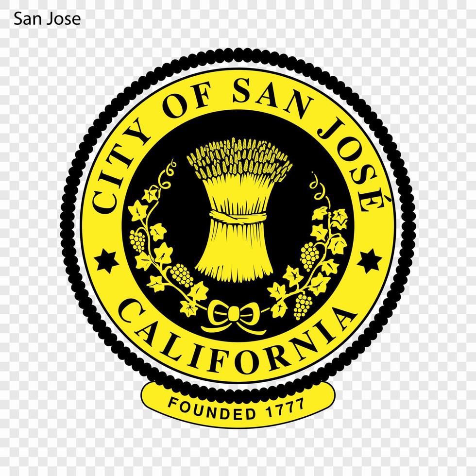 Emblem of San Jose vector