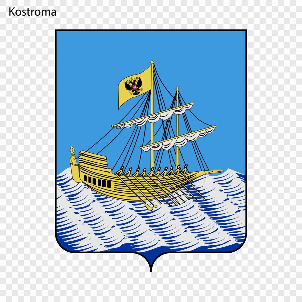 Emblem of Kostroma vector