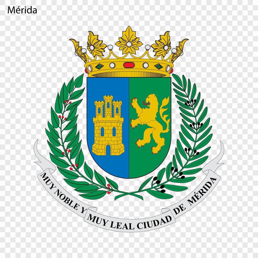 Emblem of Merida vector