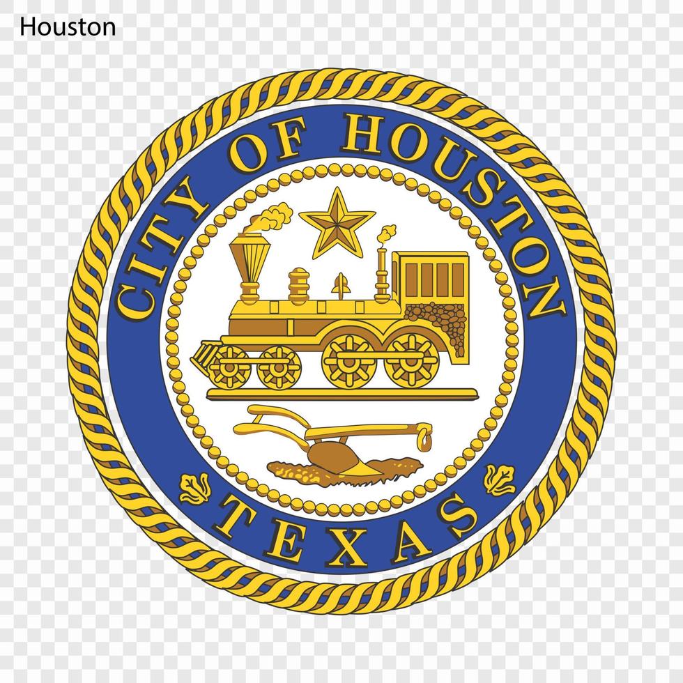 emblema de houston vector