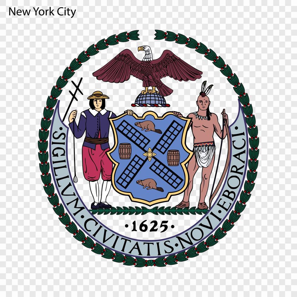 Emblem of New York vector