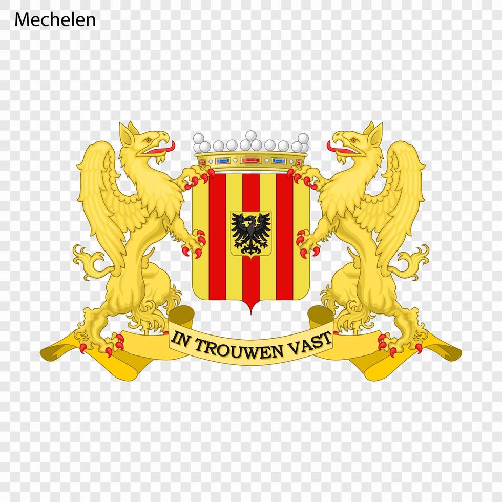 Emblem of Mechelen vector