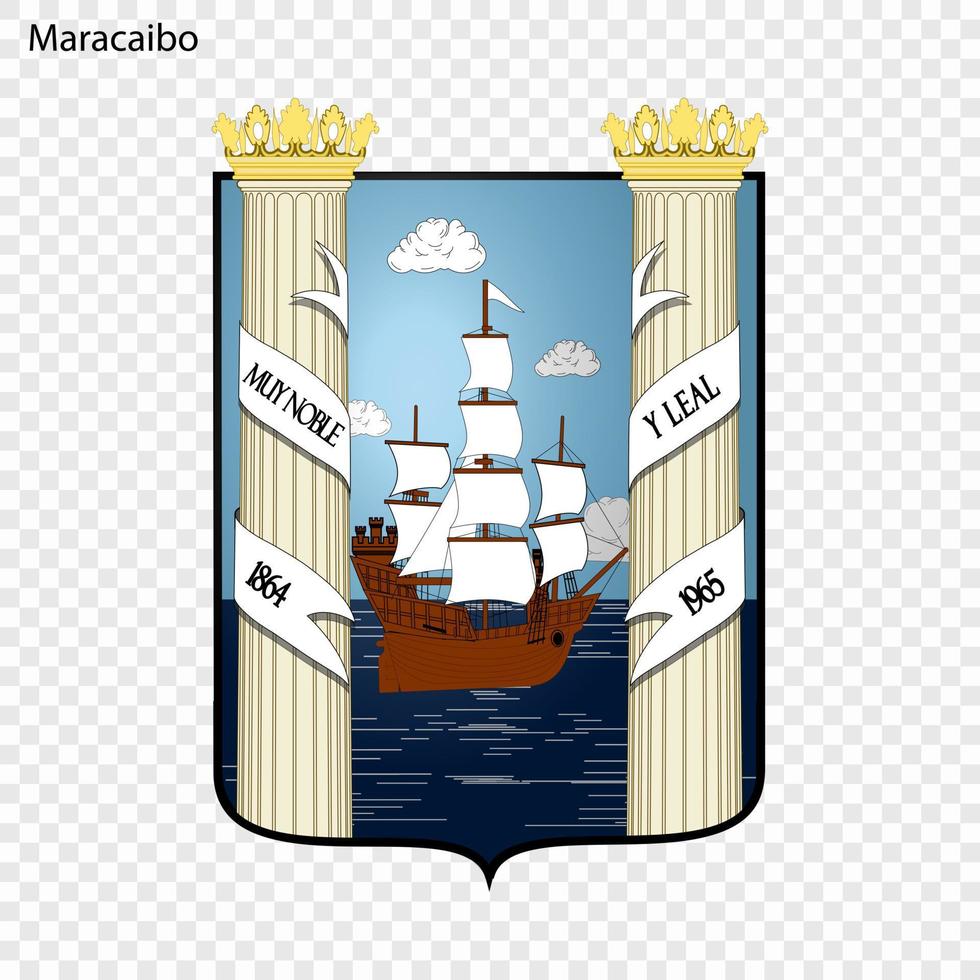 emblema ciudad de Venezuela vector