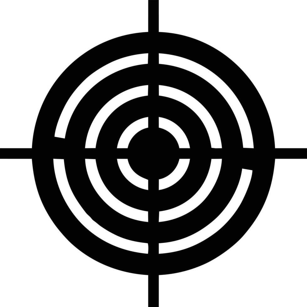 Target focus icon symbol design image, illustration of the success goal icon concept. EPS 10 vector