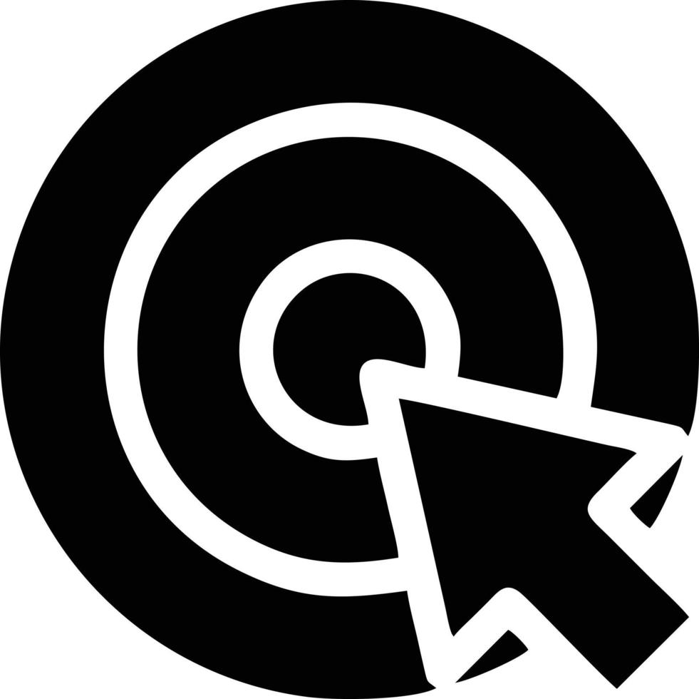 Target focus icon symbol design image, illustration of the success goal icon concept. EPS 10 vector