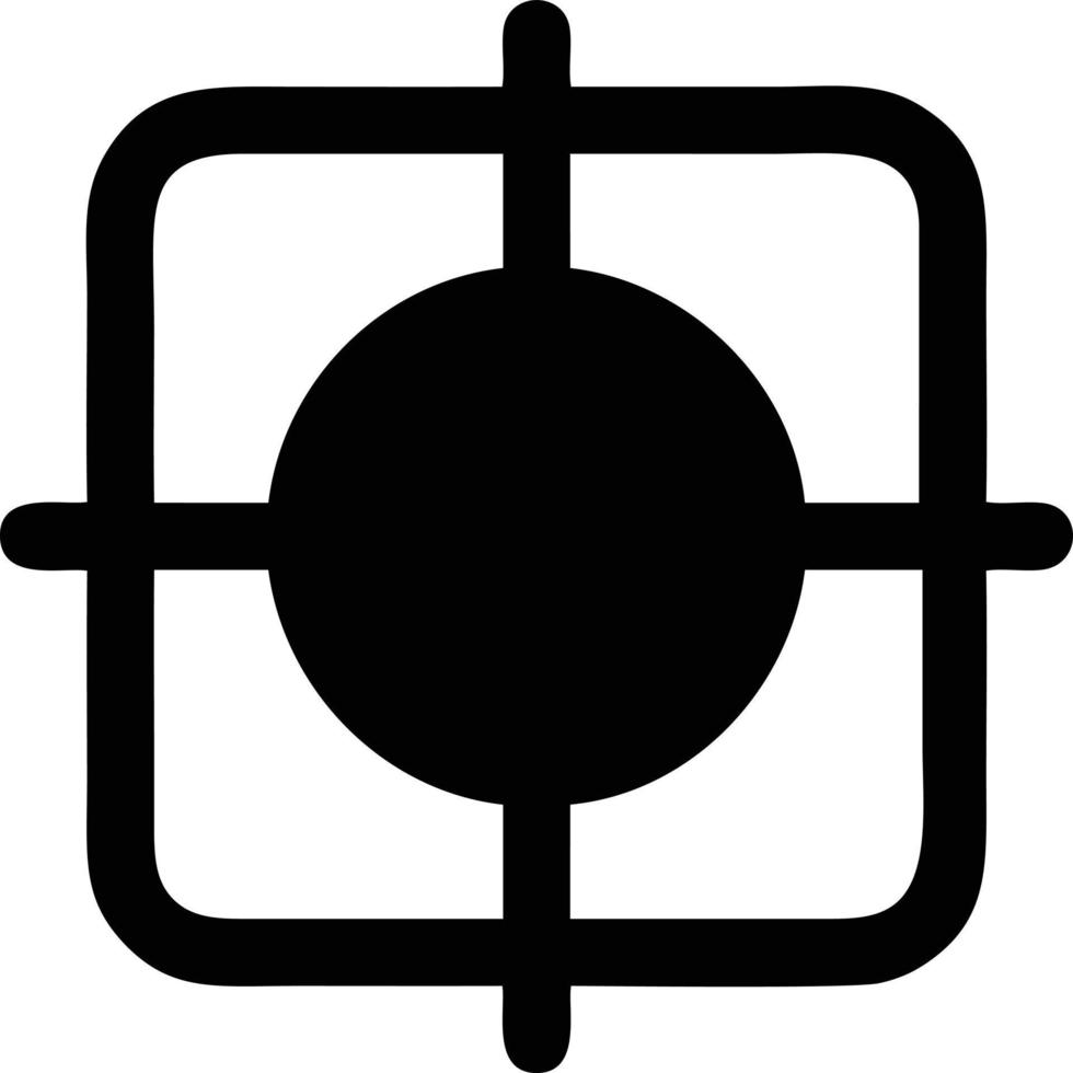 Target focus icon symbol design image, illustration of the success goal icon concept. EPS 10 vector