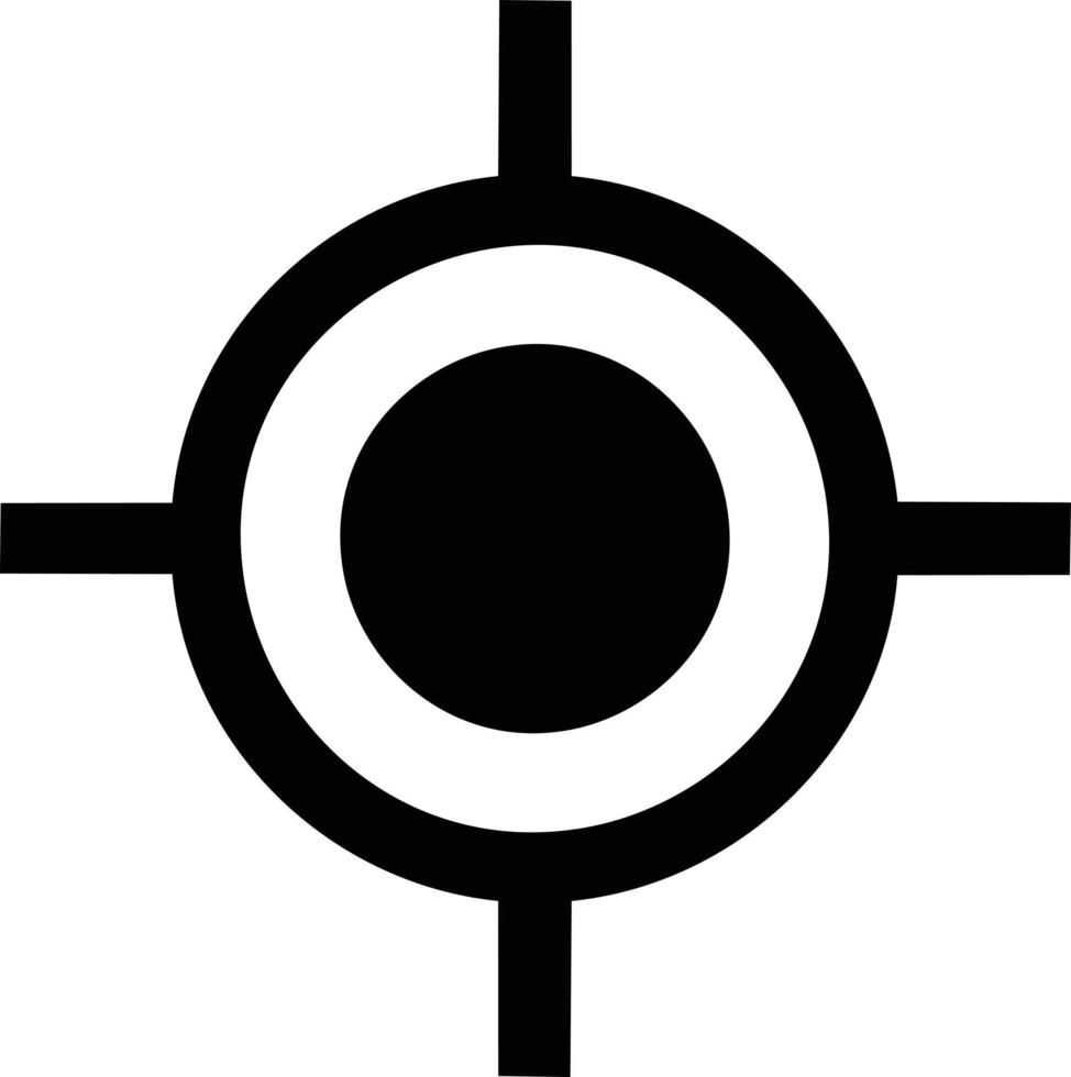 Target focus icon symbol design image, illustration of the success goal icon concept. EPS 10 vector