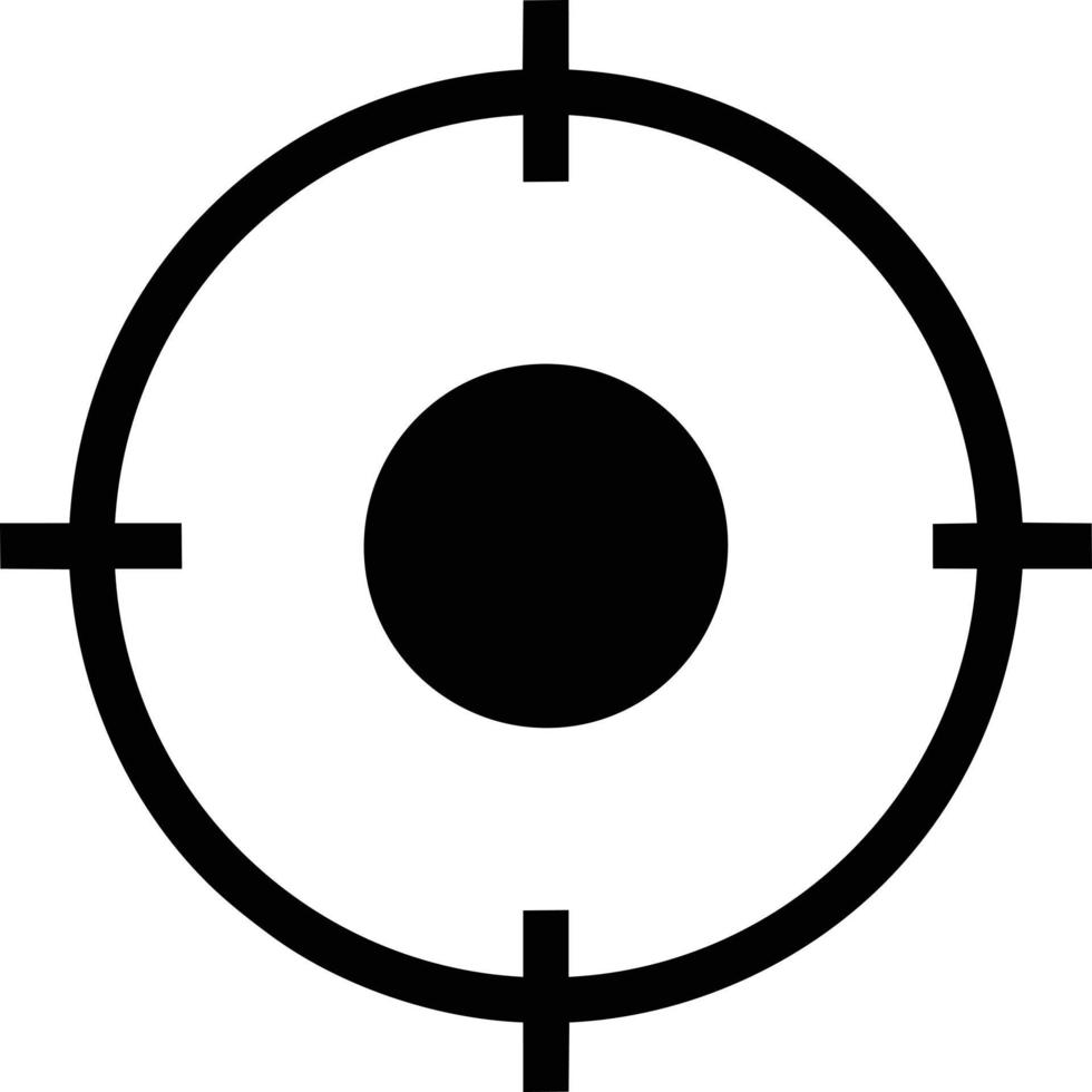 Target focus icon symbol design image, illustration of the success goal icon concept. EPS 10 vector