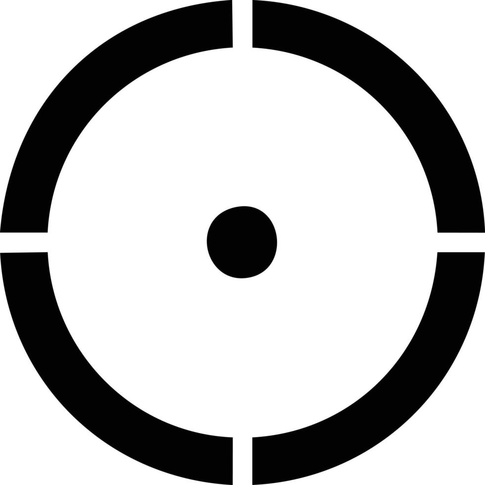 Target focus icon symbol design image, illustration of the success goal icon concept. EPS 10 vector