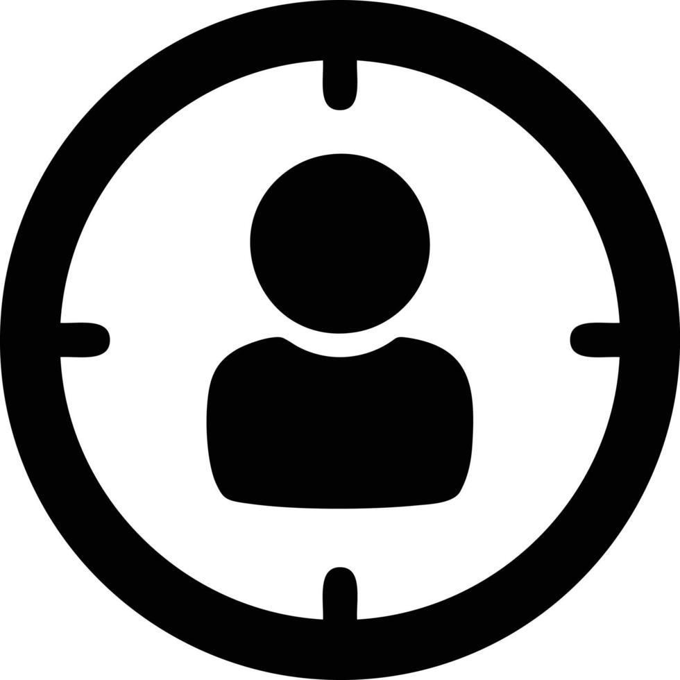 Target focus icon symbol design image, illustration of the success goal icon concept. EPS 10 vector