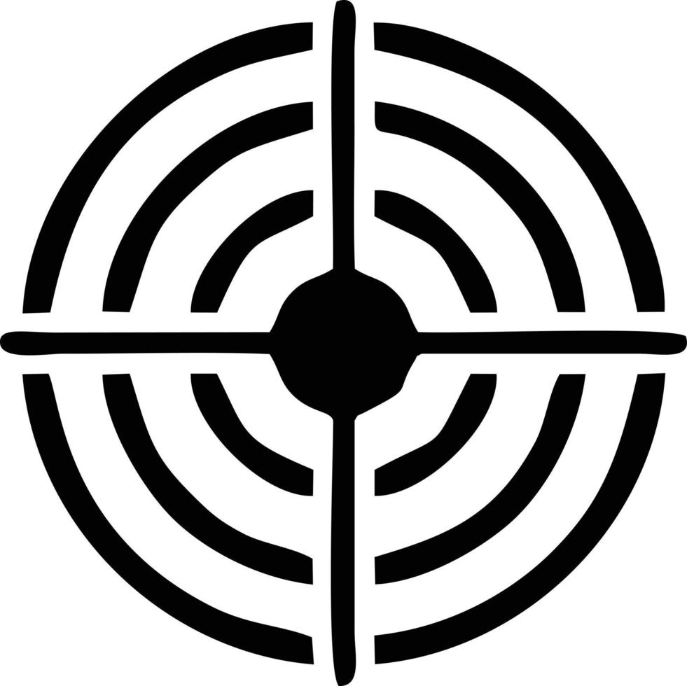 Target focus icon symbol design image, illustration of the success goal icon concept. EPS 10 vector