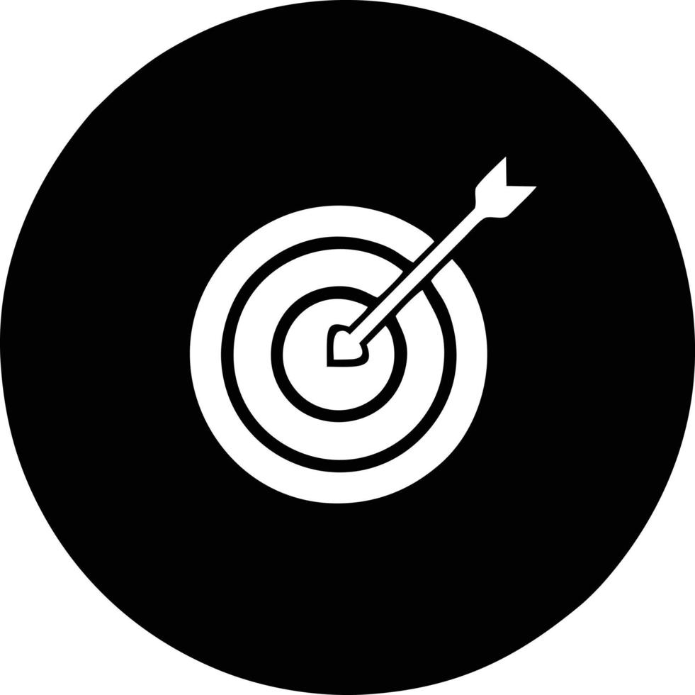 Target focus icon symbol design image, illustration of the success goal icon concept. EPS 10 vector