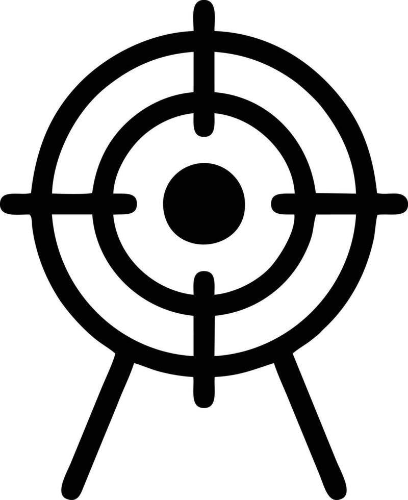 Target focus icon symbol design image, illustration of the success goal icon concept. EPS 10 vector