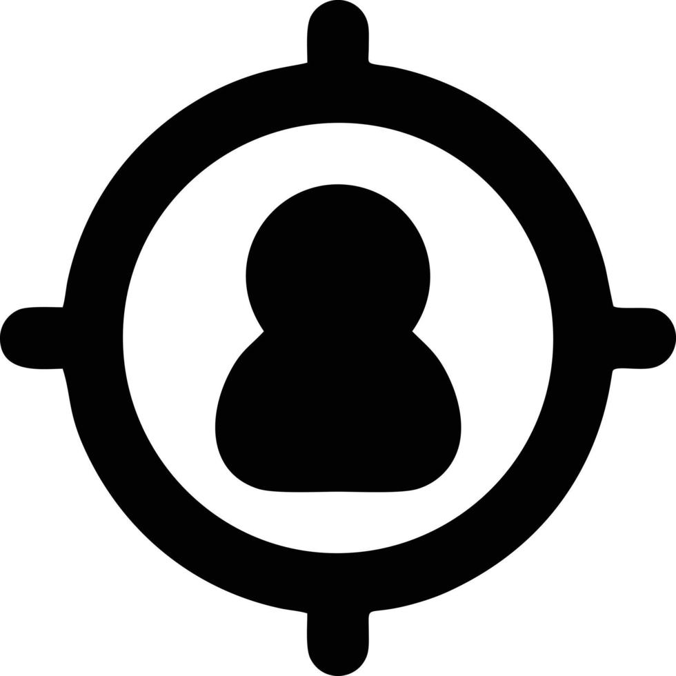 Target focus icon symbol design image, illustration of the success goal icon concept. EPS 10 vector