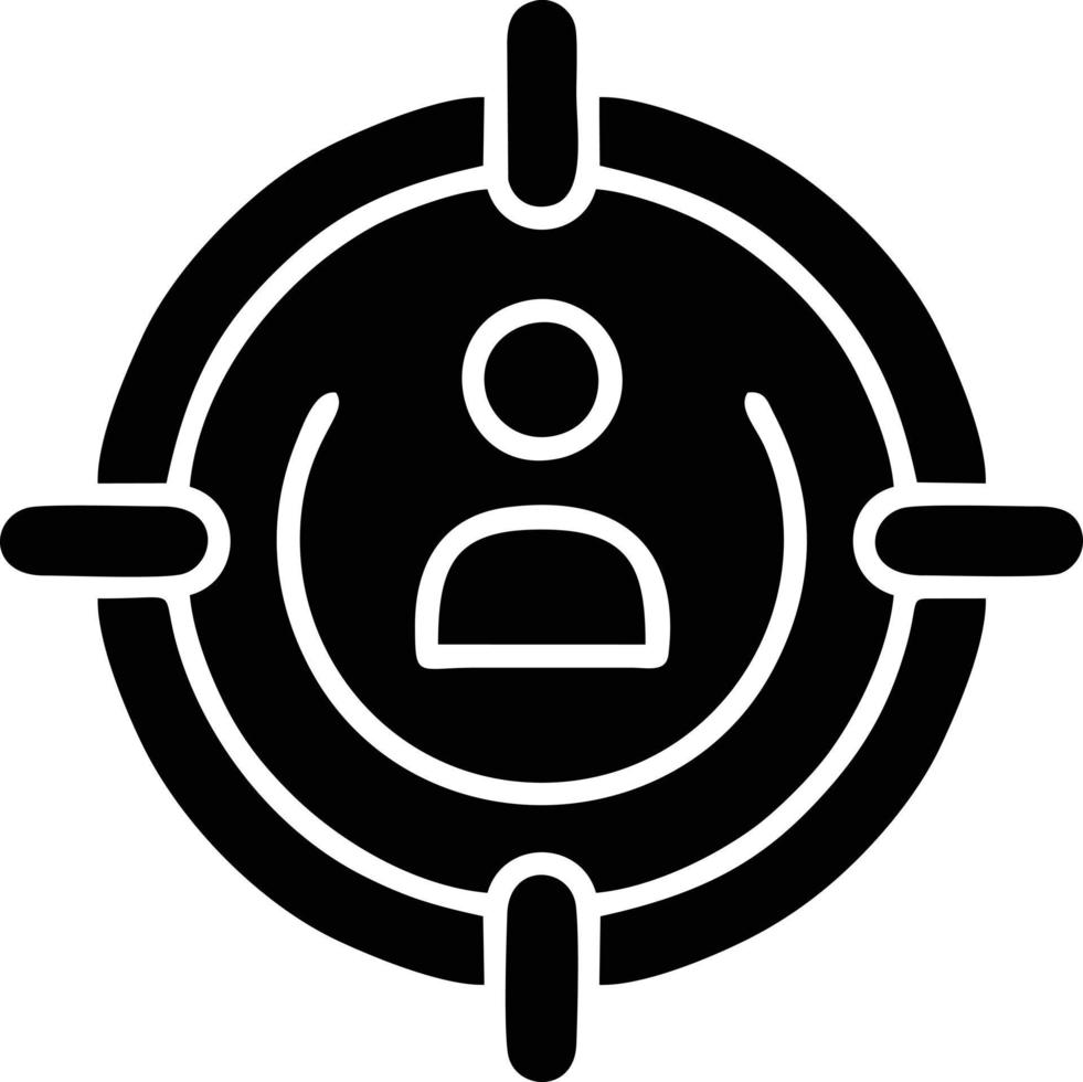 Target focus icon symbol design image, illustration of the success goal icon concept. EPS 10 vector