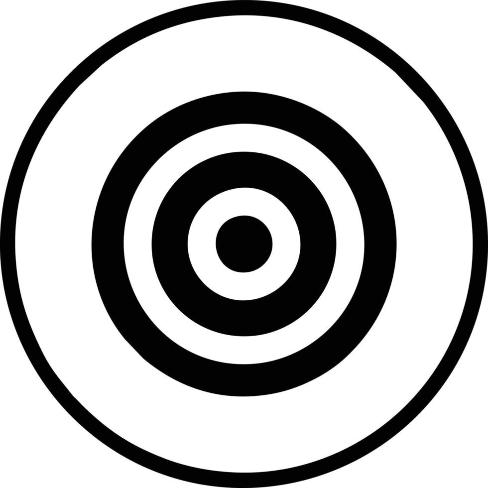 Target focus icon symbol design image, illustration of the success goal icon concept. EPS 10 vector