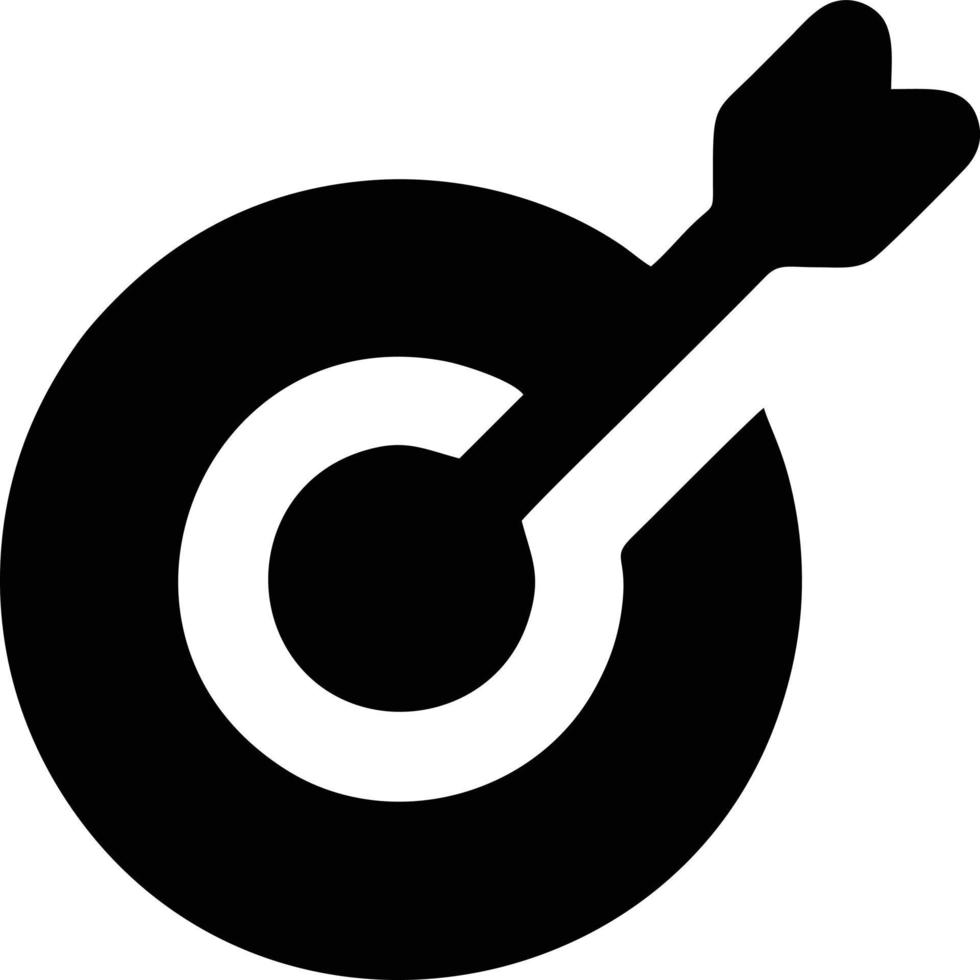 Target focus icon symbol design image, illustration of the success goal icon concept. EPS 10 vector
