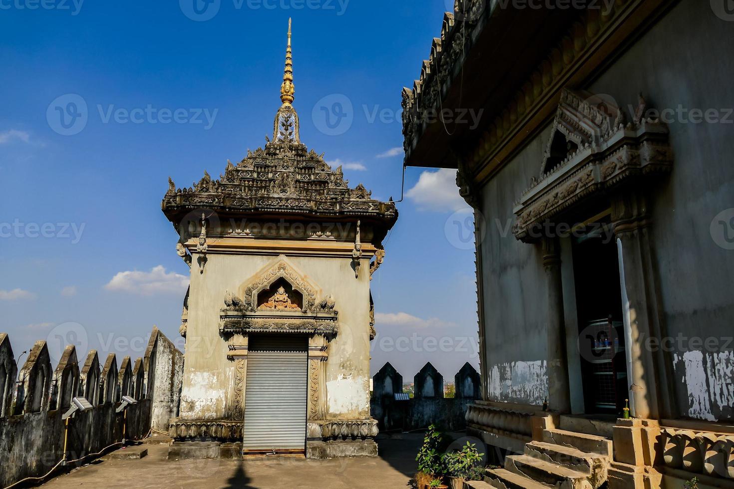 Ancient Buddhist temple in Asia photo