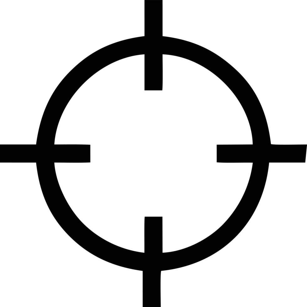 Target focus icon symbol design image, illustration of the success goal icon concept. EPS 10 vector