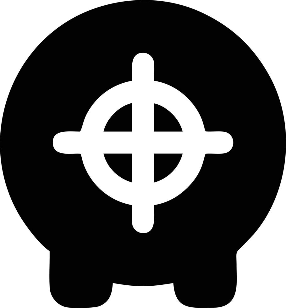 Target focus icon symbol design image, illustration of the success goal icon concept. EPS 10 vector