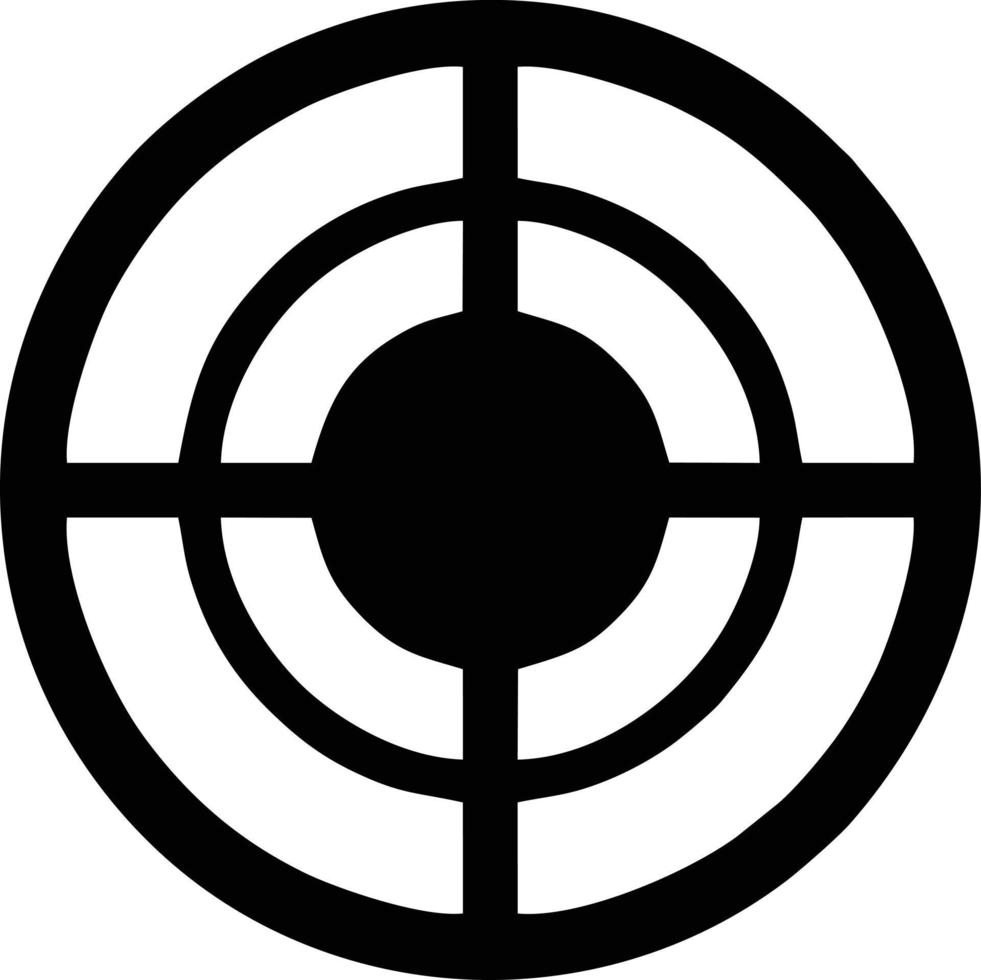 Target focus icon symbol design image, illustration of the success goal icon concept. EPS 10 vector