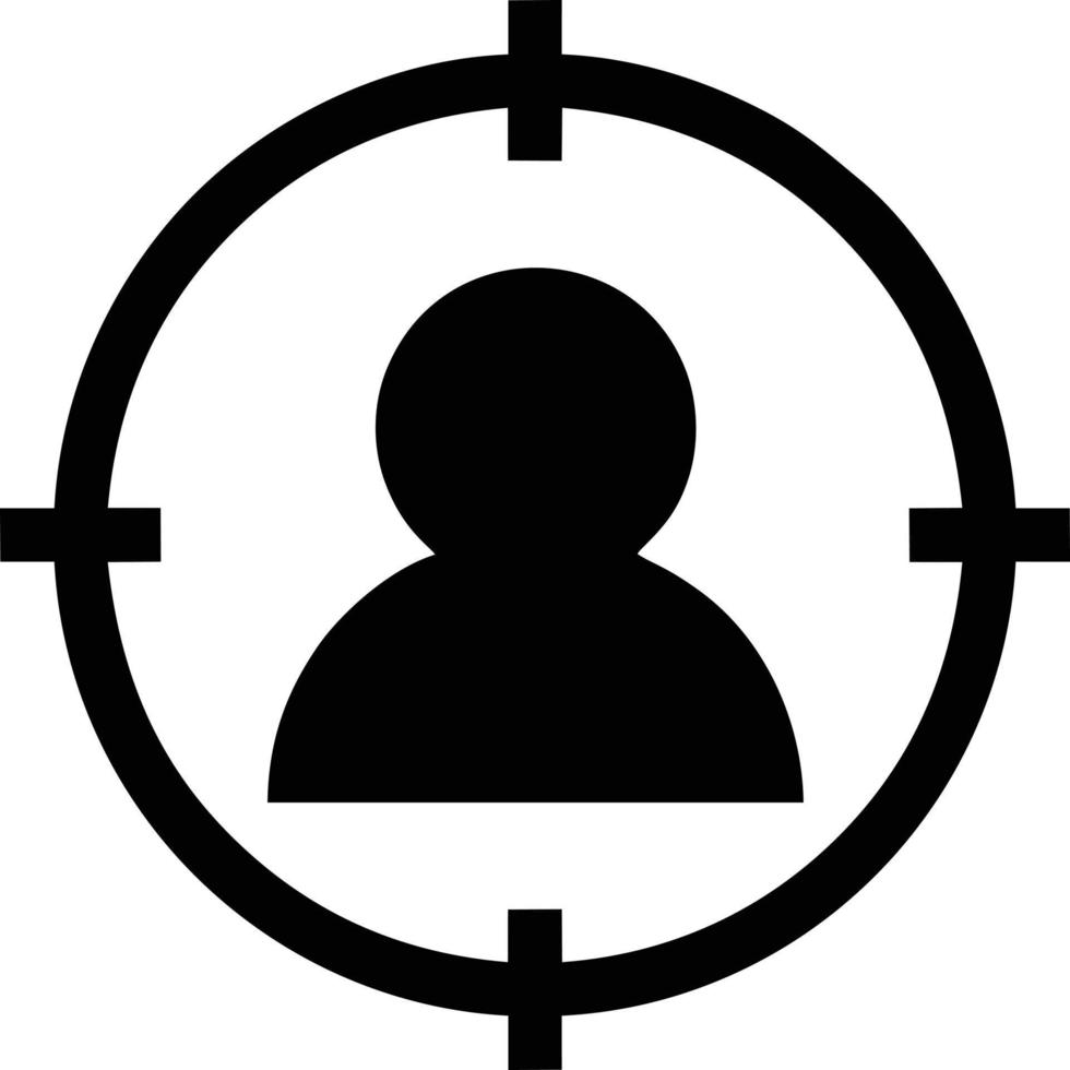 Target focus icon symbol design image, illustration of the success goal icon concept. EPS 10 vector