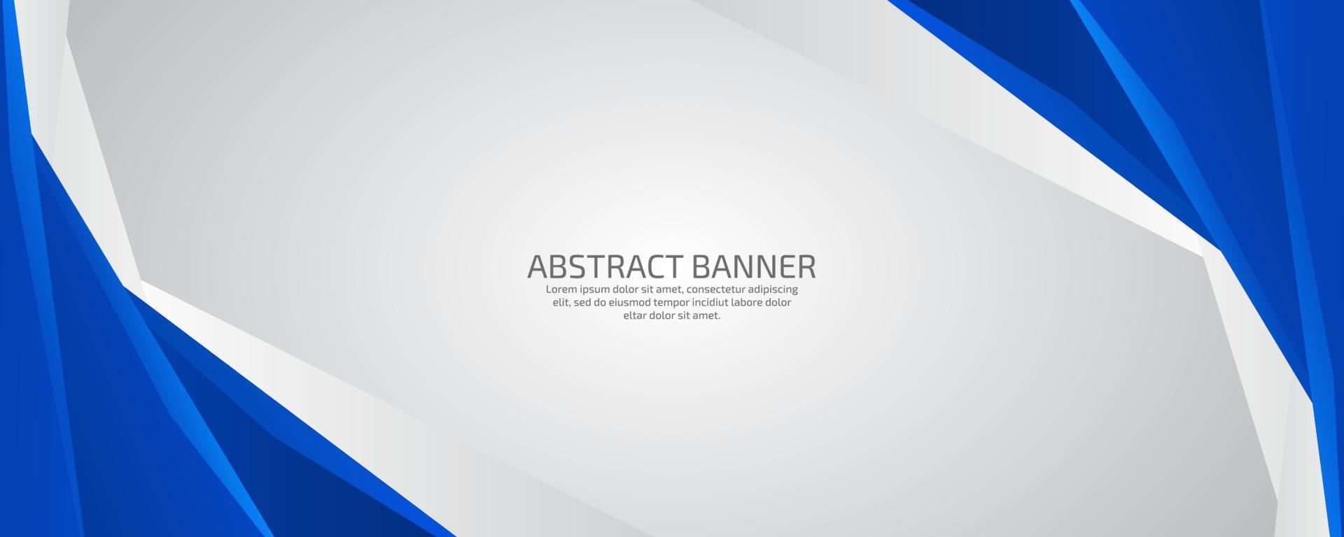 Geometric business style presentation banner design vector