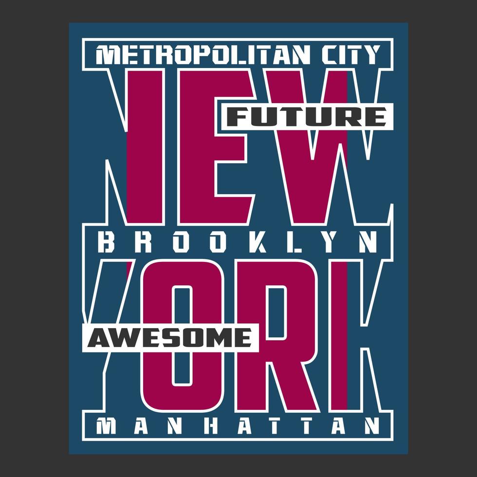 new york  logo text vector design