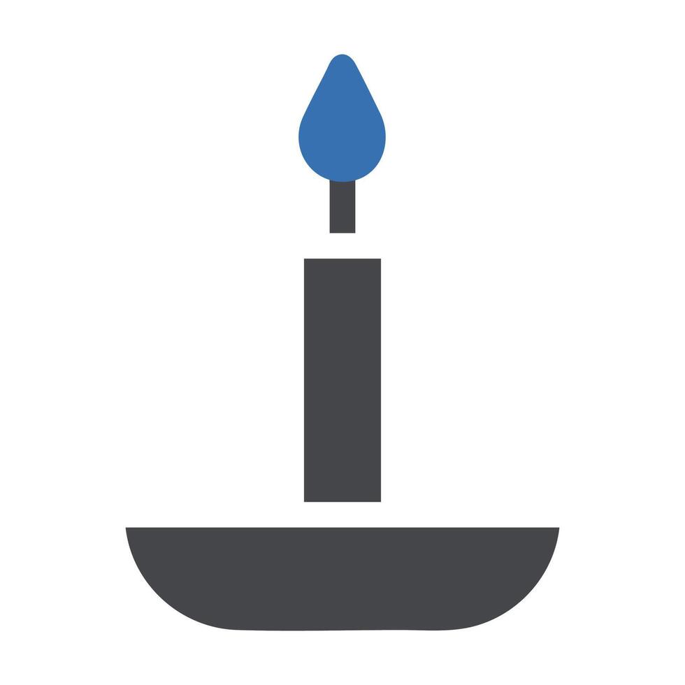 candle icon solid grey blue style ramadan illustration vector element and symbol perfect.